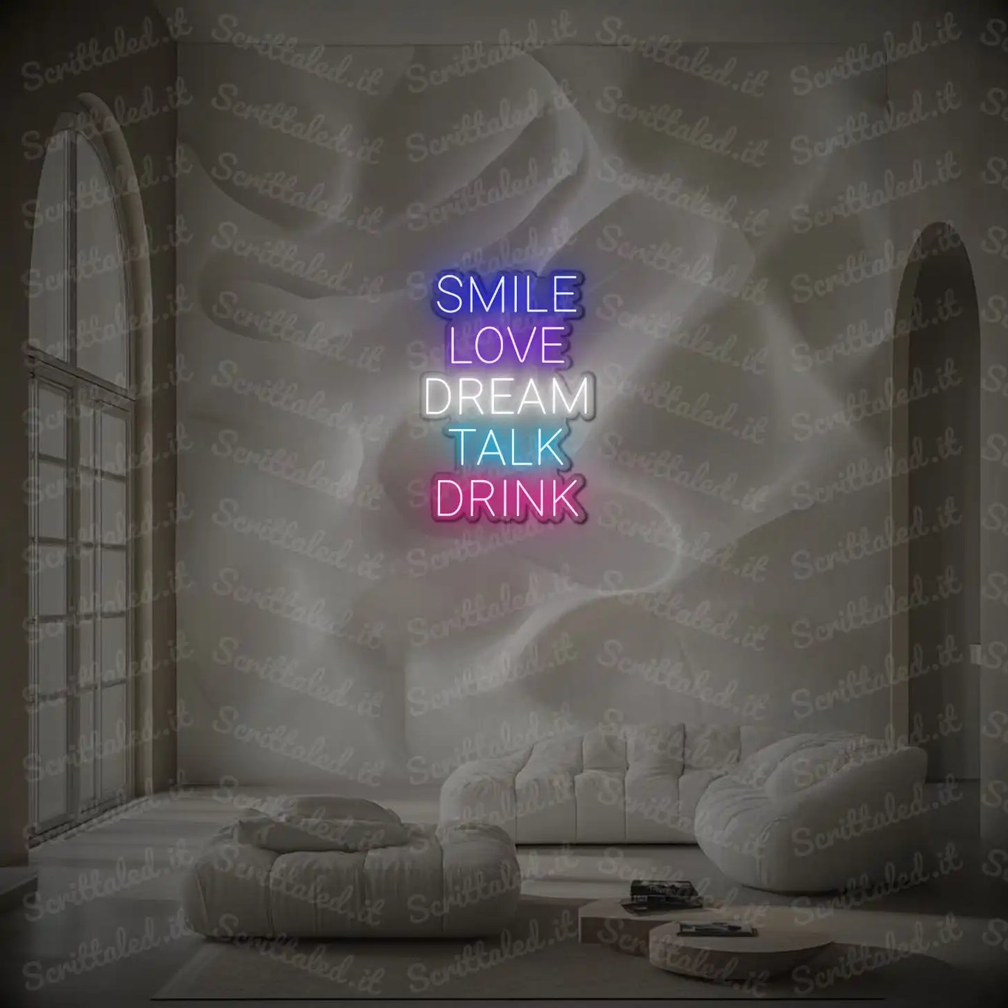 SMILE LOVE DREAM TALK DRINK